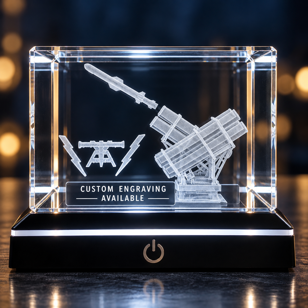 Harpoon Floating Desk Crystal