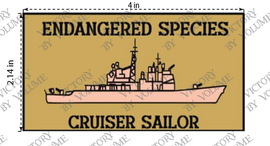 PRE-ORDER - Endangered Species, Cruiser Sailor Patch