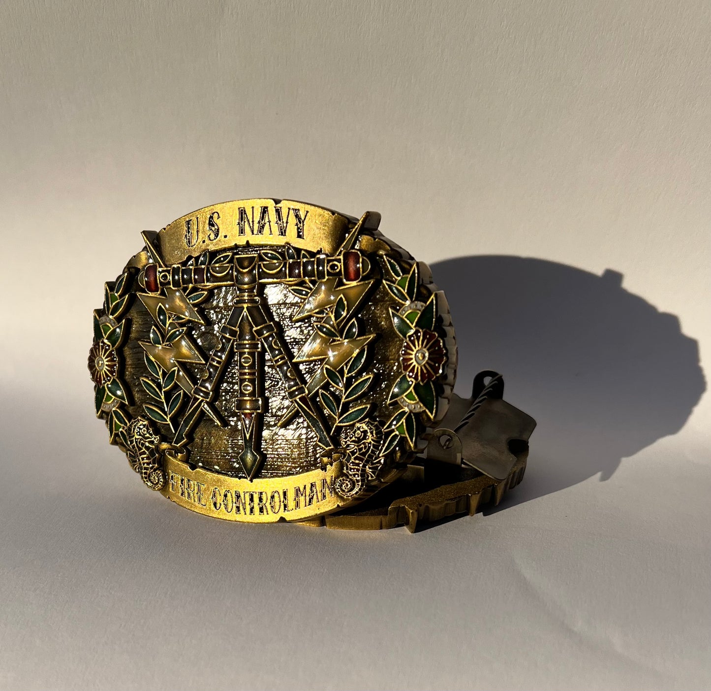 Fire Controlman Belt Buckle