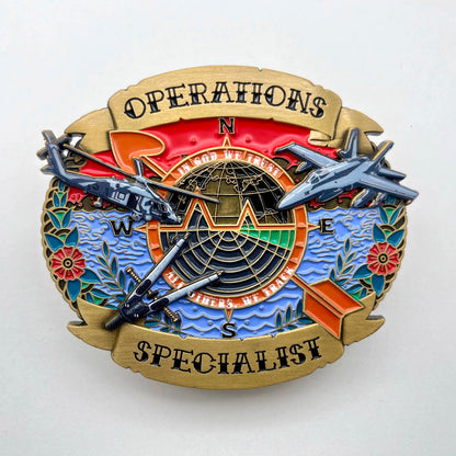 1- Operations Specialist Belt Buckle