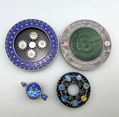 PRE-ORDER- Operations Specialist Spinner Challenge Coin
