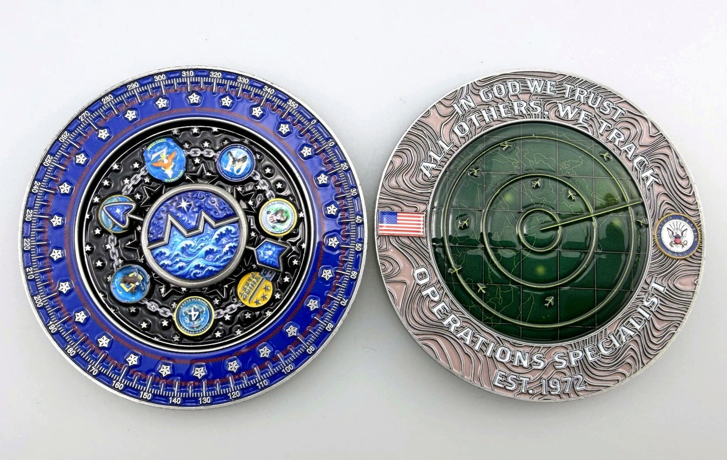 PRE-ORDER- Operations Specialist Spinner Challenge Coin