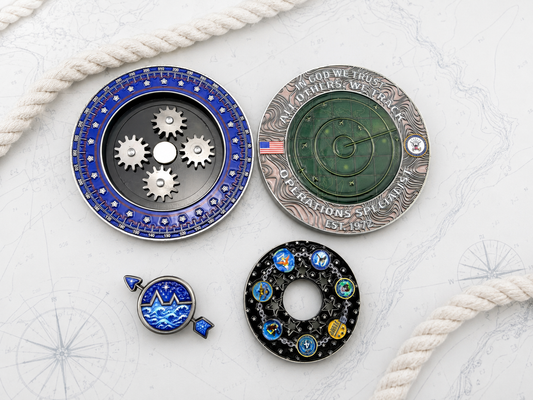 PRE-ORDER- Operations Specialist Spinner Challenge Coin