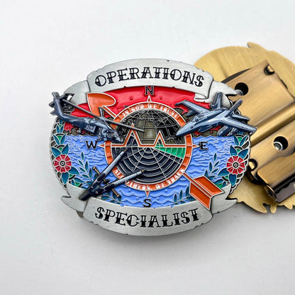 1- Operations Specialist Belt Buckle