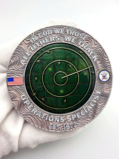 PRE-ORDER- Operations Specialist Spinner Challenge Coin