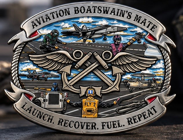 PRE-ORDER - Aviation Boatswain’s Mate Belt Buckle