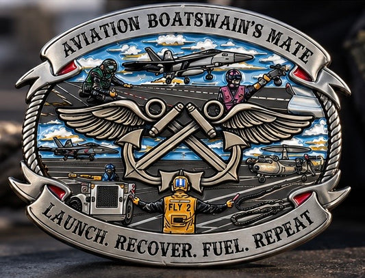 PRE-ORDER - Aviation Boatswain’s Mate Belt Buckle