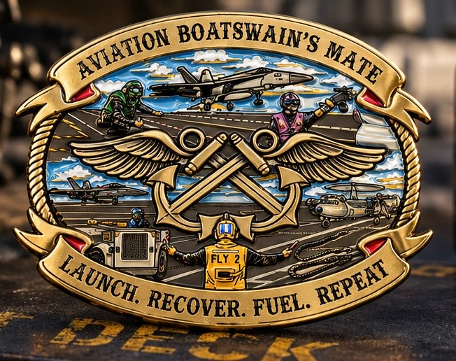 PRE-ORDER - Aviation Boatswain’s Mate Belt Buckle