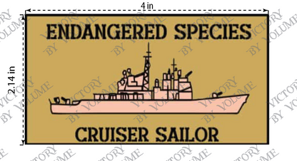 PRE-ORDER - Endangered Species, Cruiser Sailor Patch