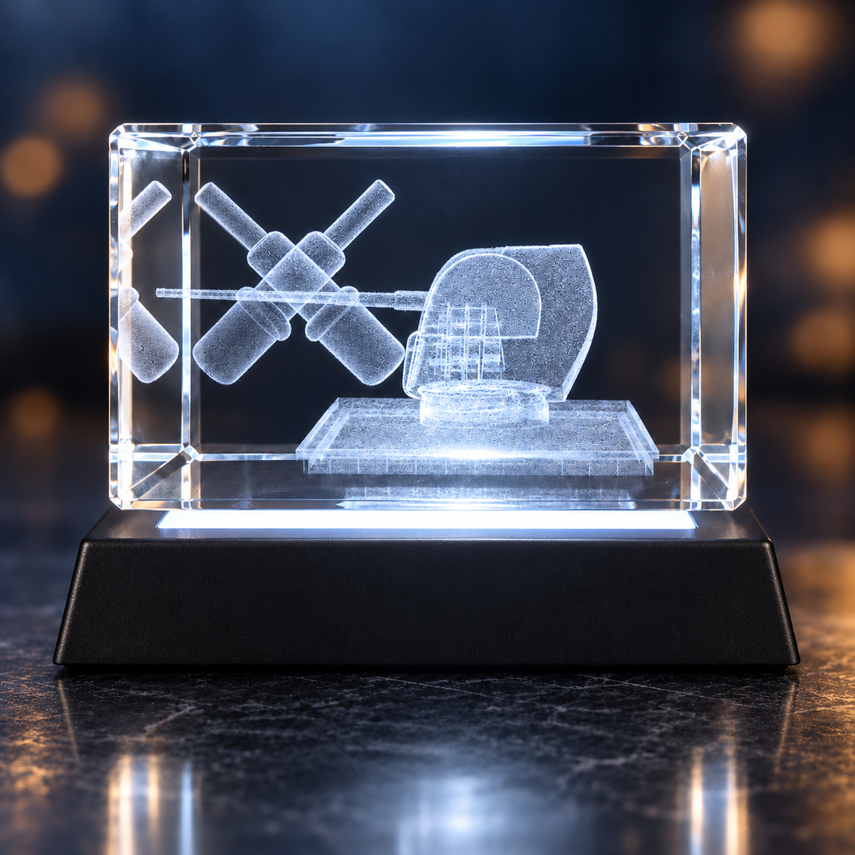 5inch Floating Desk Crystal