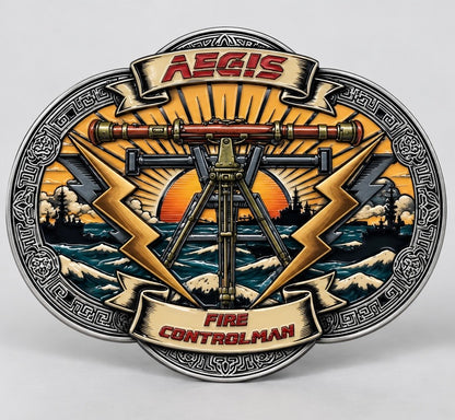 PRE-ORDER - Aegis Fire Controlman Belt Buckle