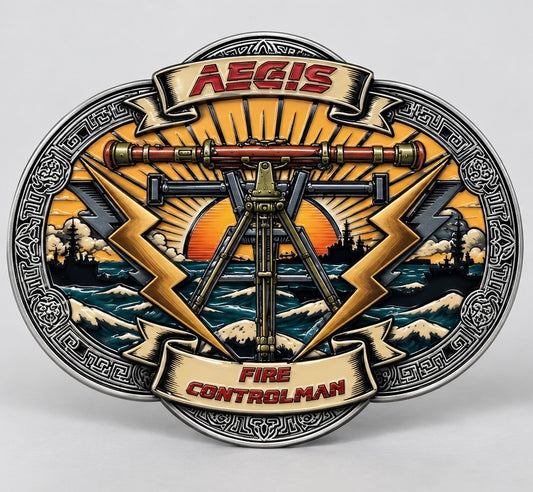 PRE-ORDER - Aegis Fire Controlman Belt Buckle