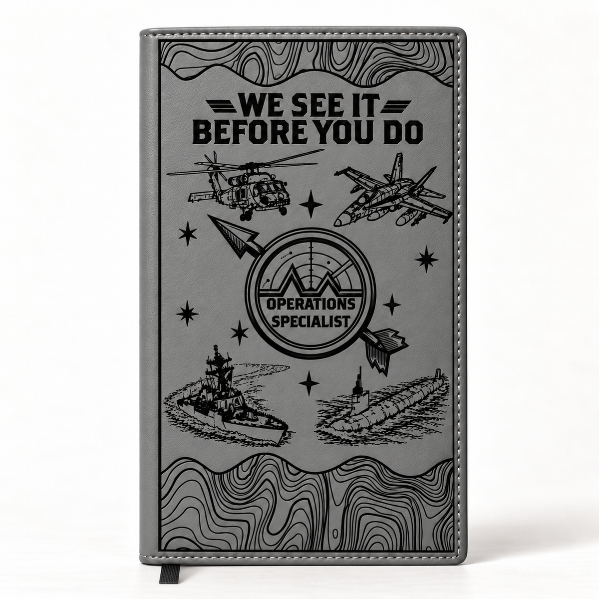 Operations Specialist notebook in gray