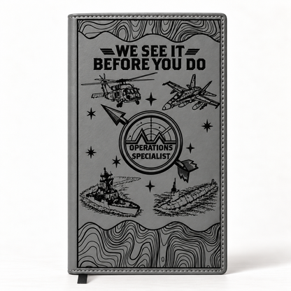 Operations Specialist notebook in gray