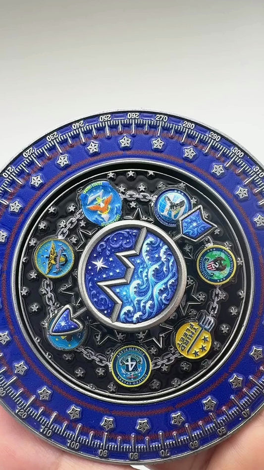 PRE-ORDER- Operations Specialist Spinner Challenge Coin