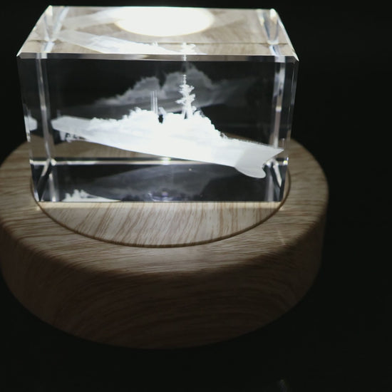 Arleigh Burke-class destroyer crystal — front view